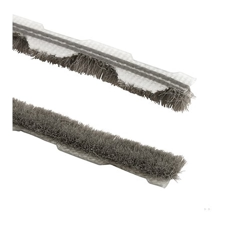 Prime-Line 3/16 in. Gray, Wool Pile, Weatherstrip (18 Foot) T 8658